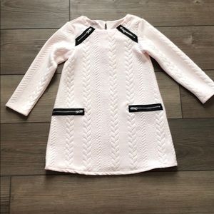 Girls’ pink and black dress